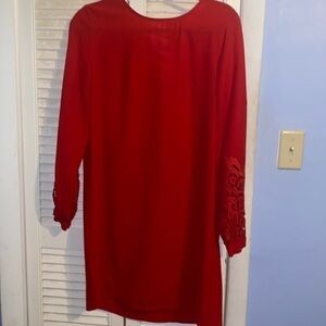 H&M open Embroidered Sleeve dress